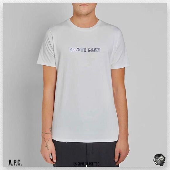 A.P.C. SILVER LAKE T-SHIRT IN WHITE 2017 CAPSULE L.A. RARE MISPRINT UNISEX - Picture 3 of 12